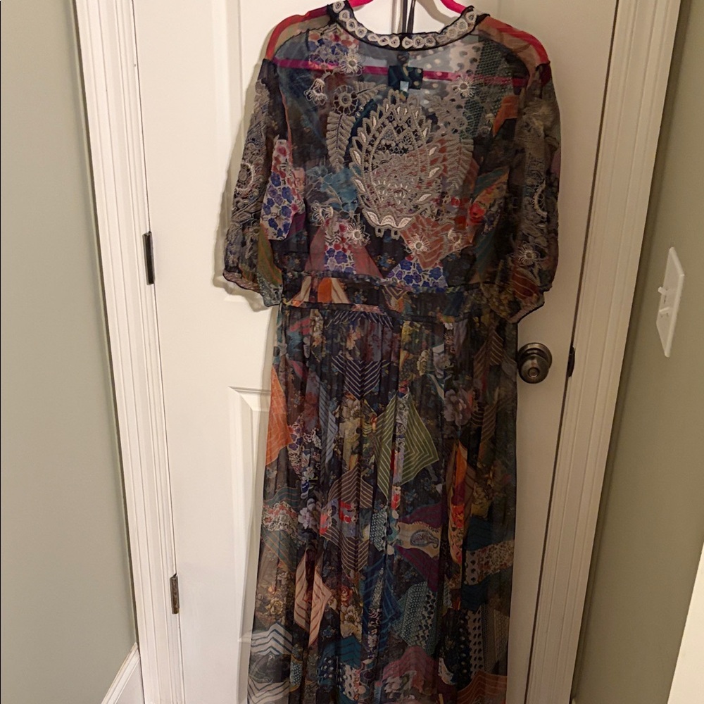 Johnny Was Colorful Patchwork Maxi Dress - Picture 4 of 4
